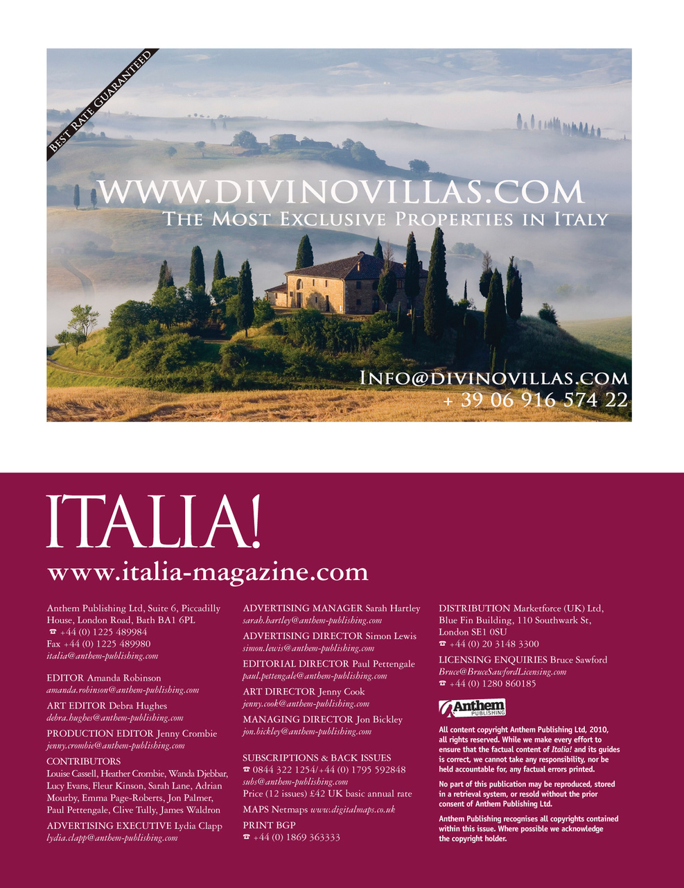 Italia! Guide to Tuscany Preview Pages