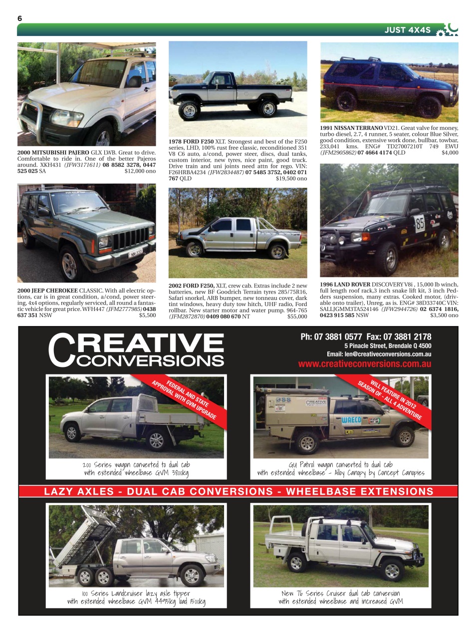 JUST 4X4S Preview Pages