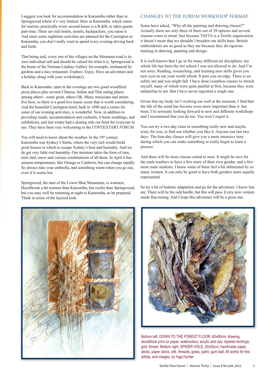 Textile Fibre Forum Preview Pages