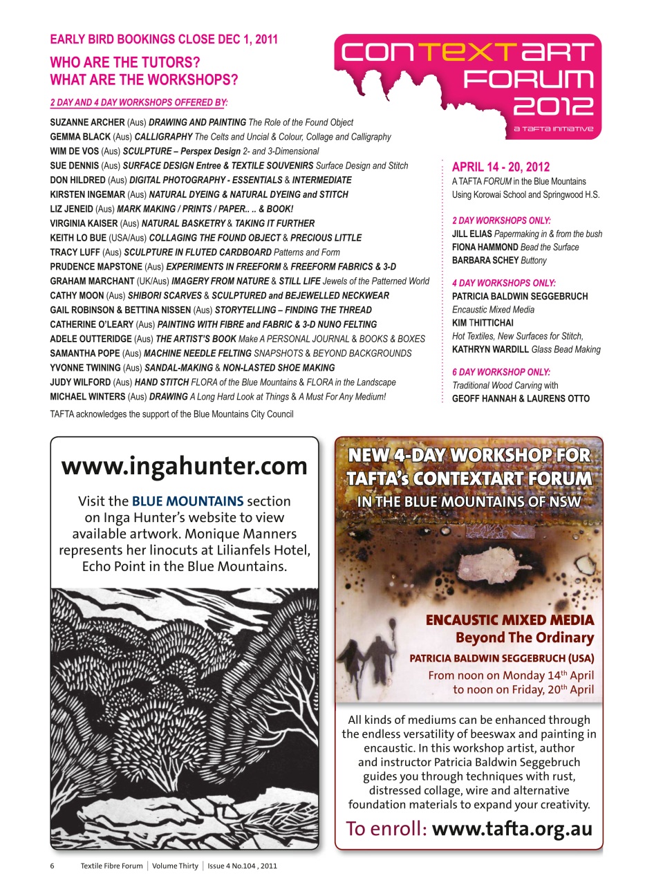 Textile Fibre Forum Preview Pages