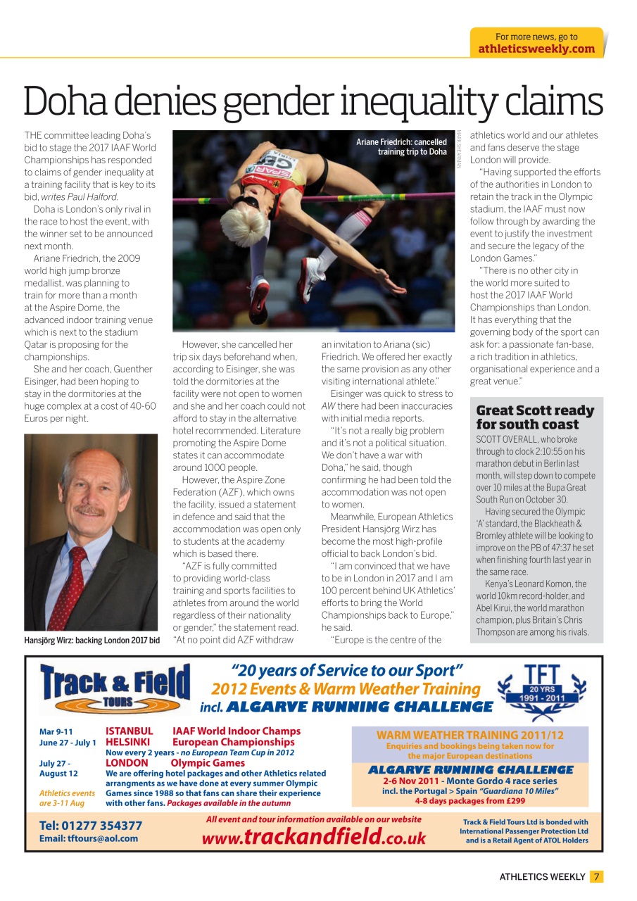 AW – Athletics Weekly Magazine Preview Pages