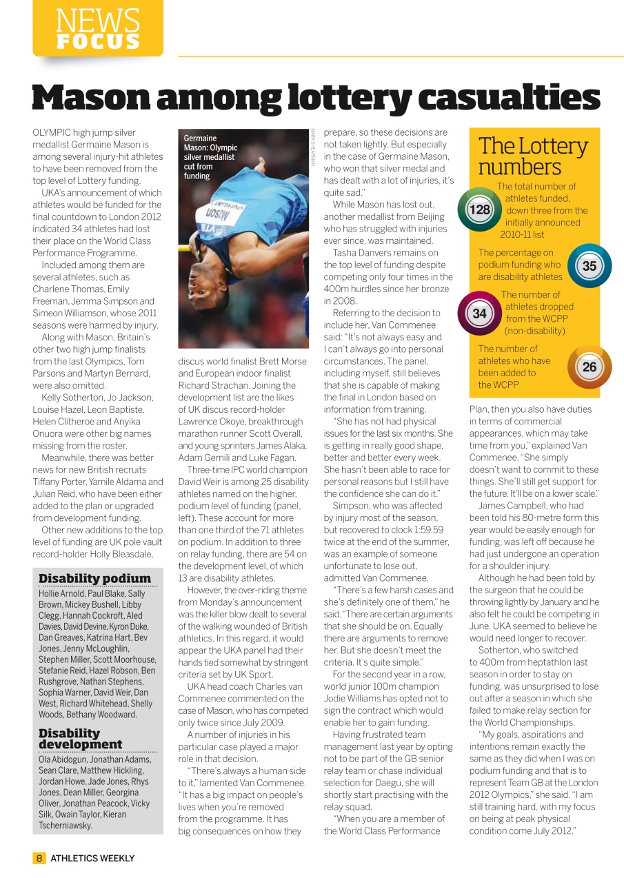 AW – Athletics Weekly Magazine Preview Pages