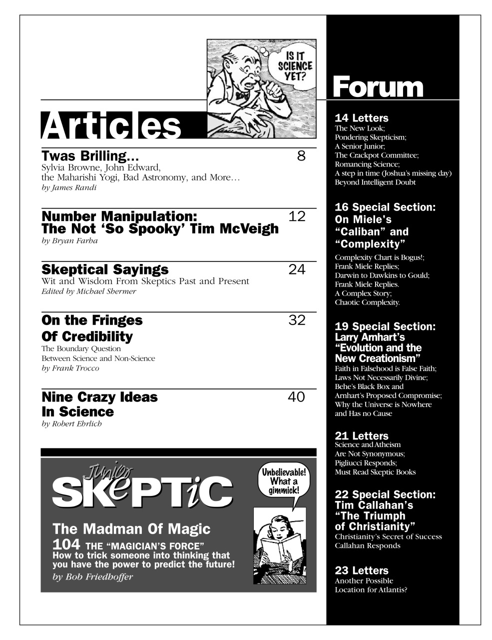 Skeptic Preview Pages