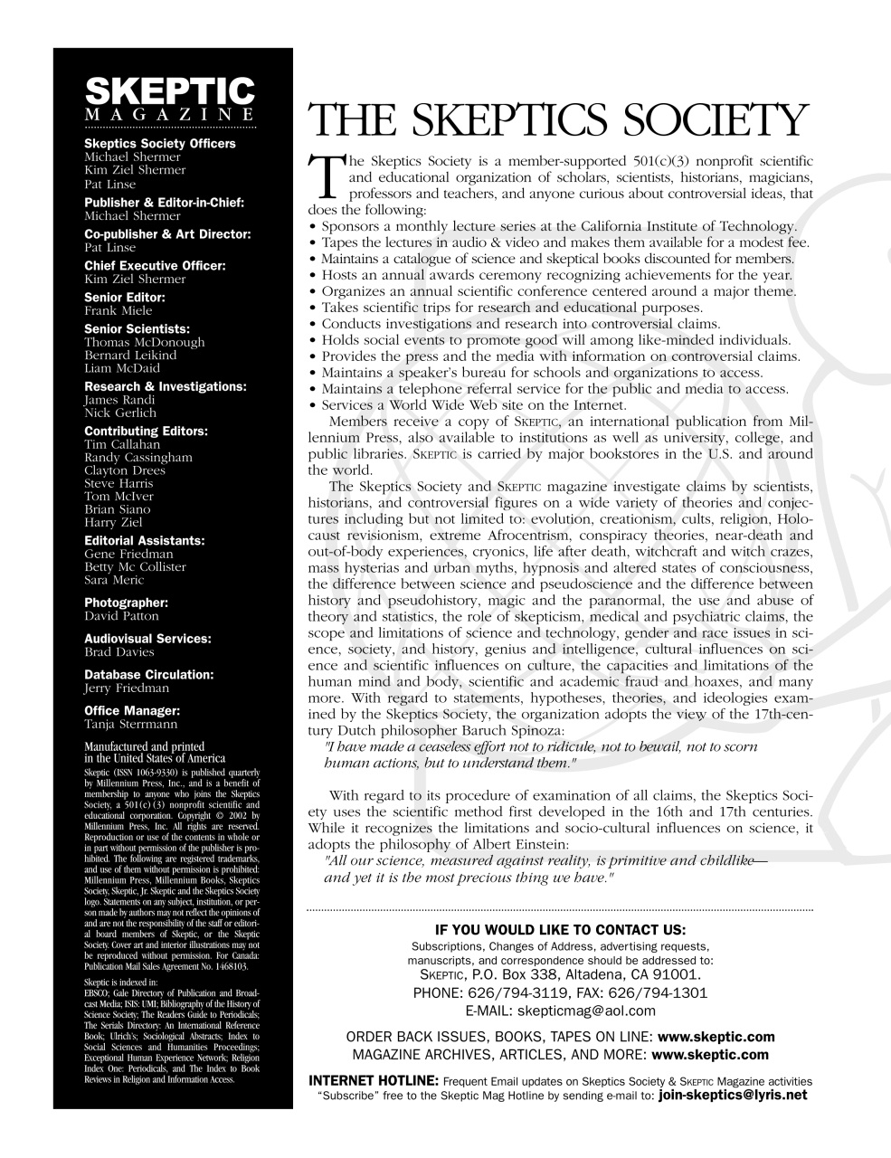 Skeptic Preview Pages