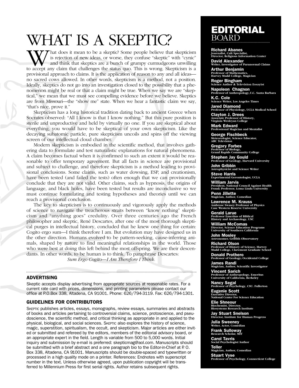 Skeptic Preview Pages