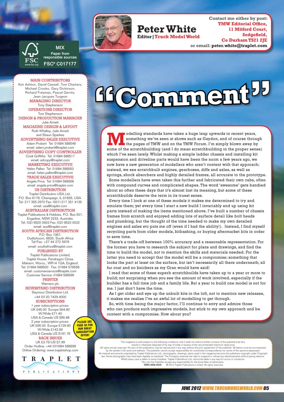 Model Car Truck Motorcycles World Preview Pages