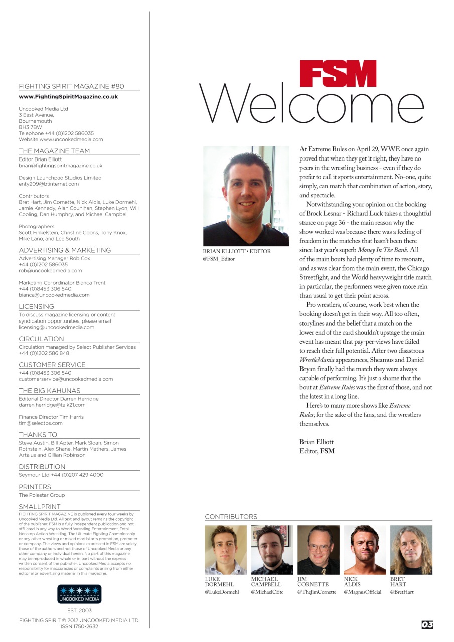 Wrestletalk Magazine Preview Pages