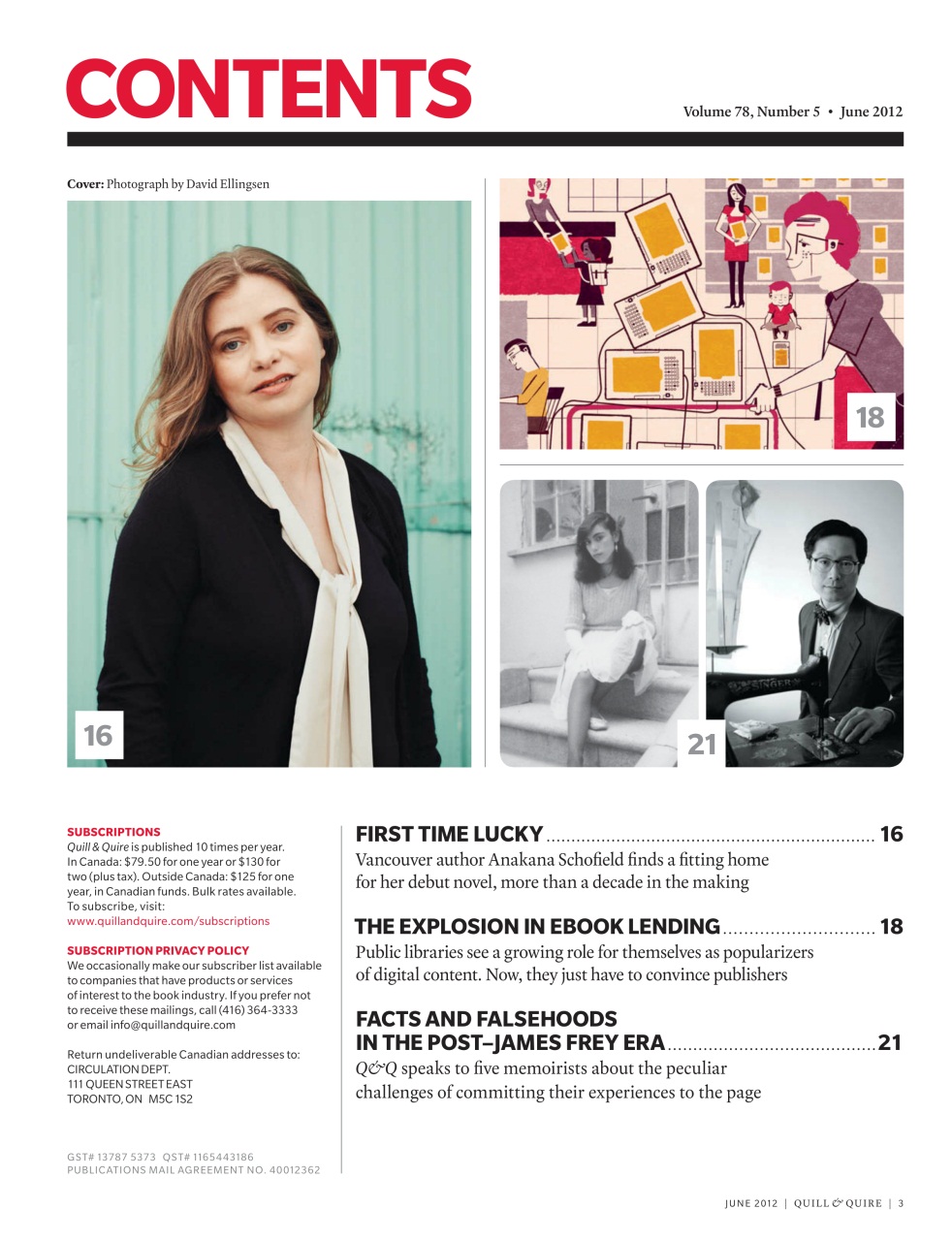 Quill & Quire Preview Pages