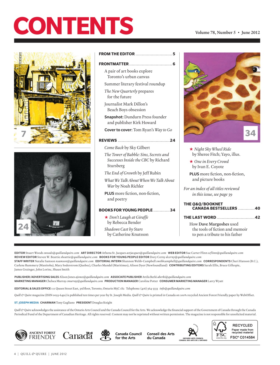 Quill & Quire Preview Pages