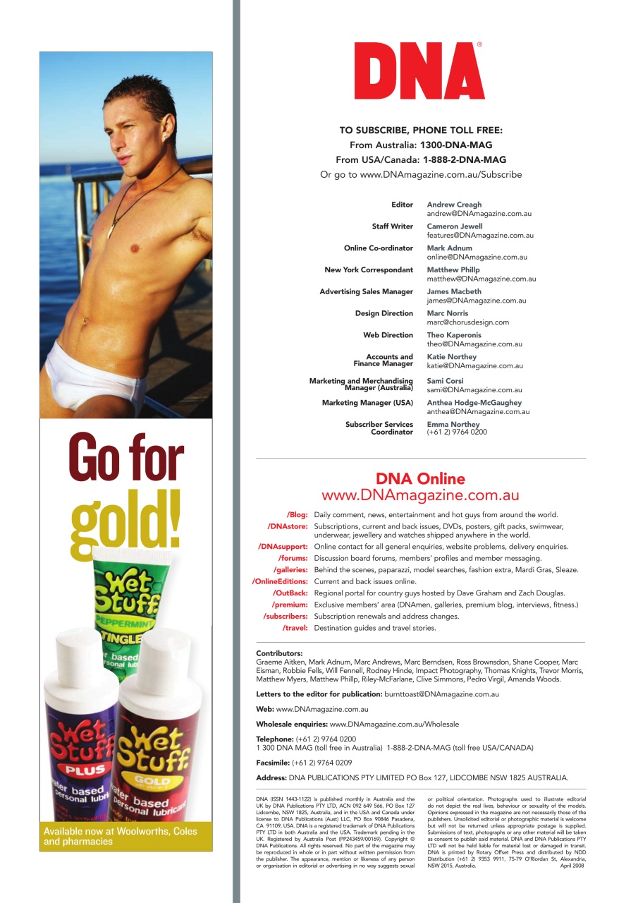 DNA Magazine Preview Pages