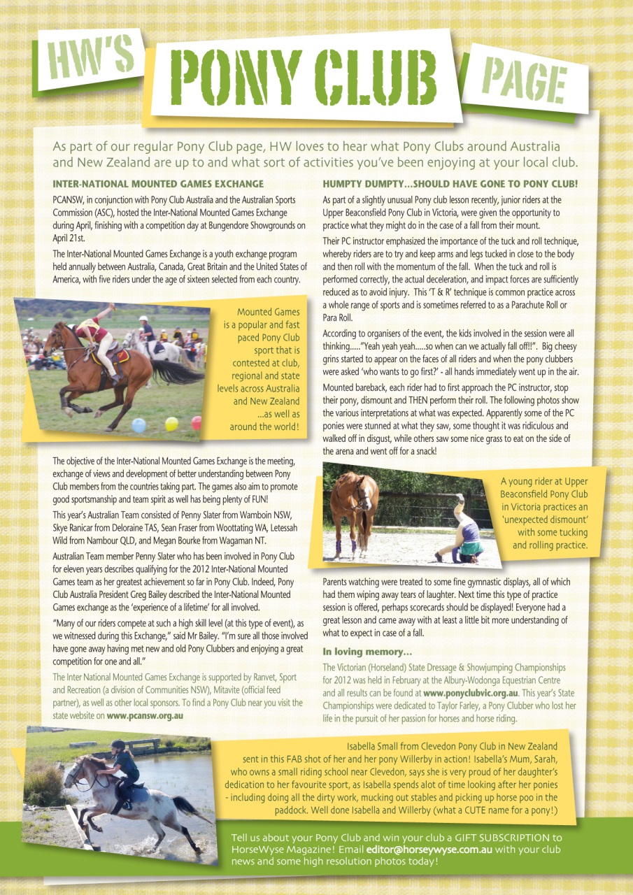 HorseWyse Magazine Preview Pages