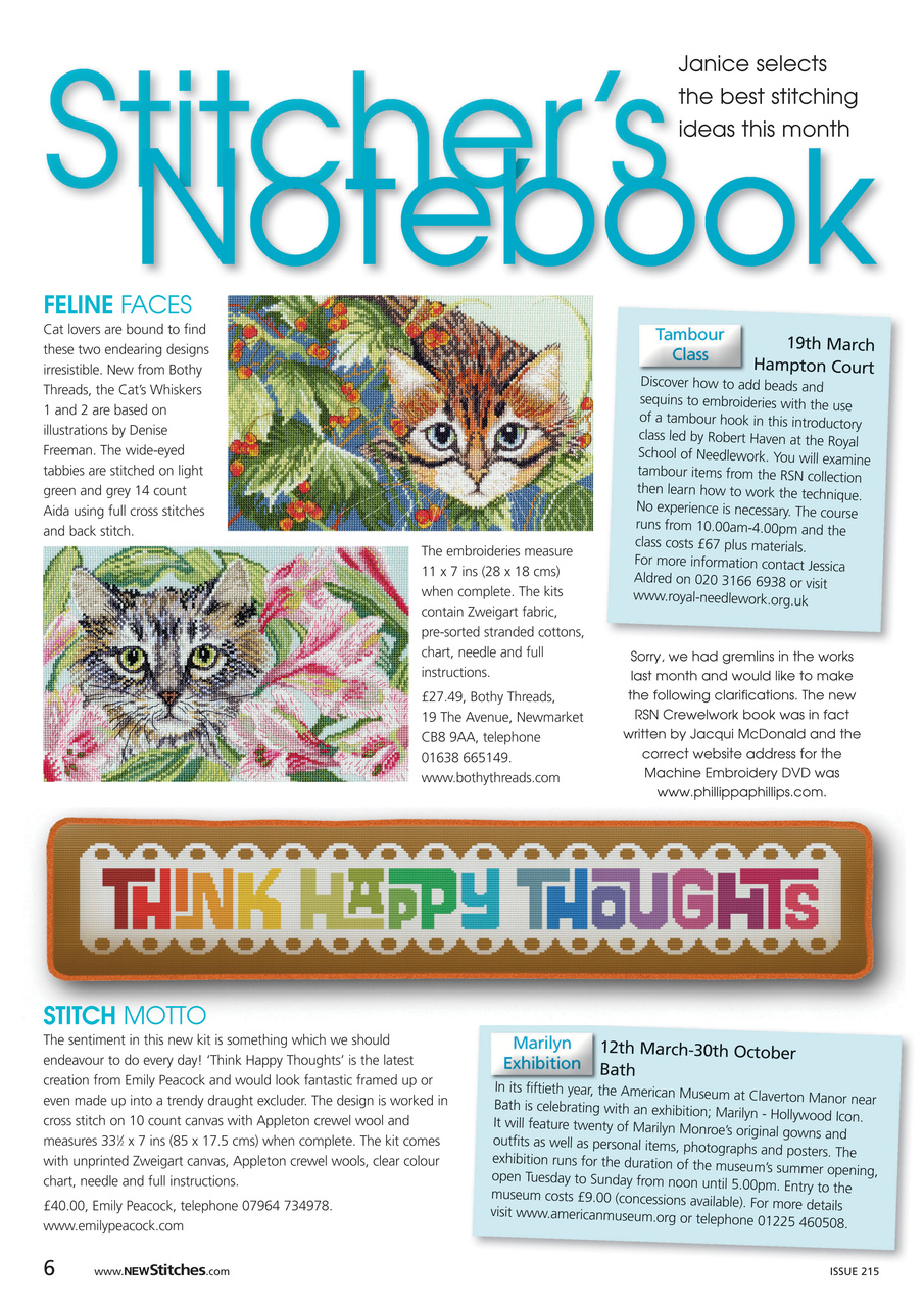 New Stitches Preview Pages