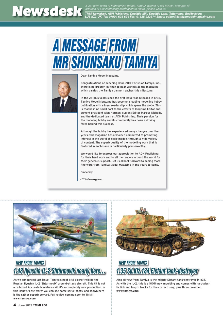 Tamiya Model Magazine Preview Pages