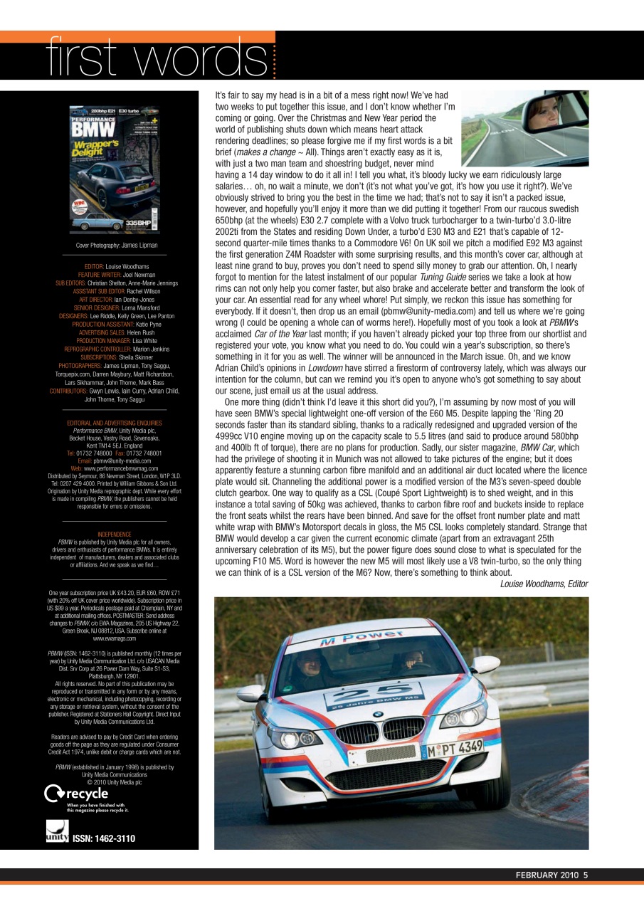 Performance BMW Preview Pages