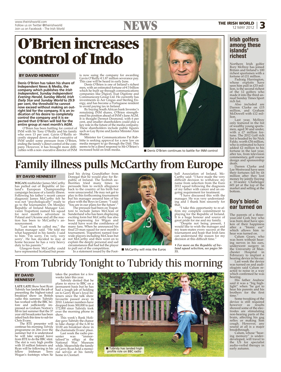 Irish World Preview Pages