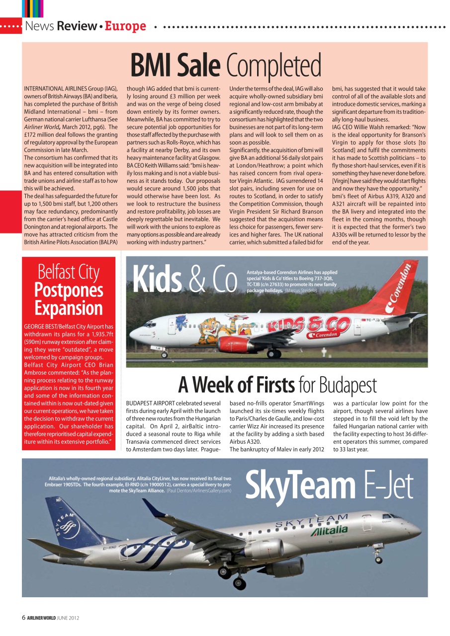 Airliner World Preview Pages