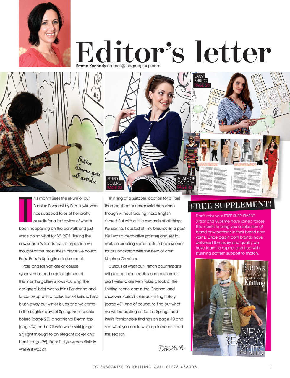 Knitting Preview Pages