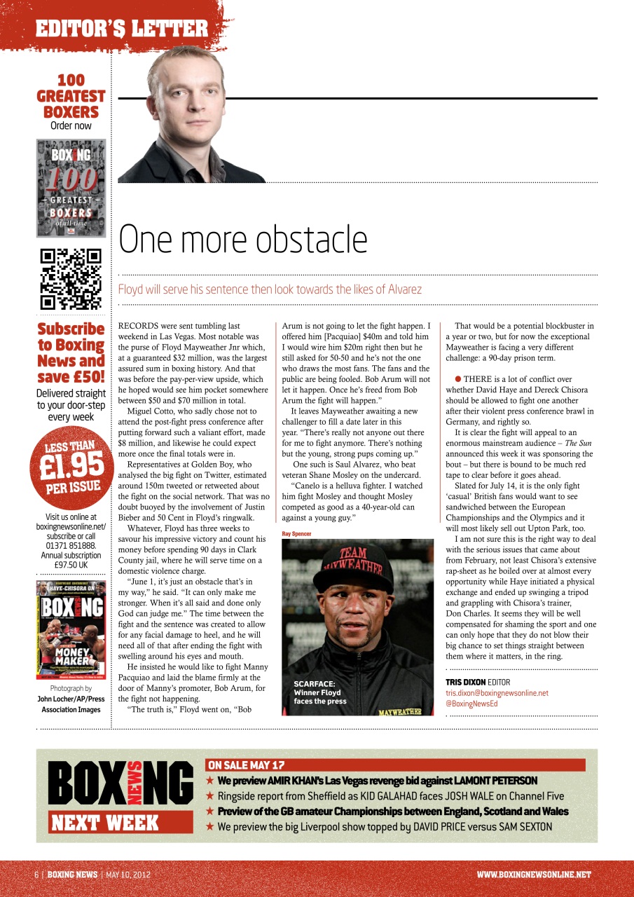 Boxing News Preview Pages