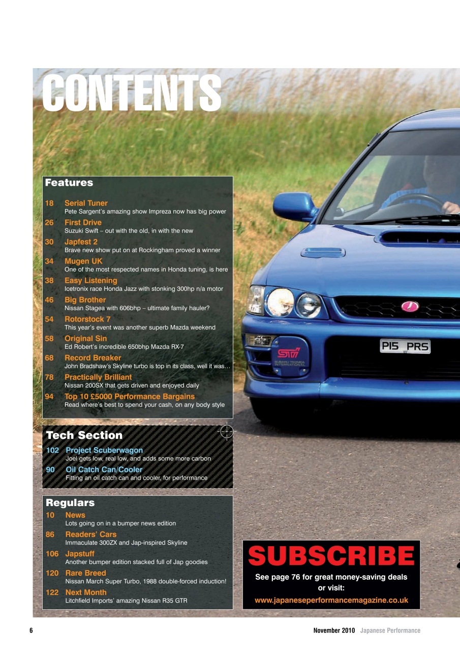 Japanese Performance Preview Pages