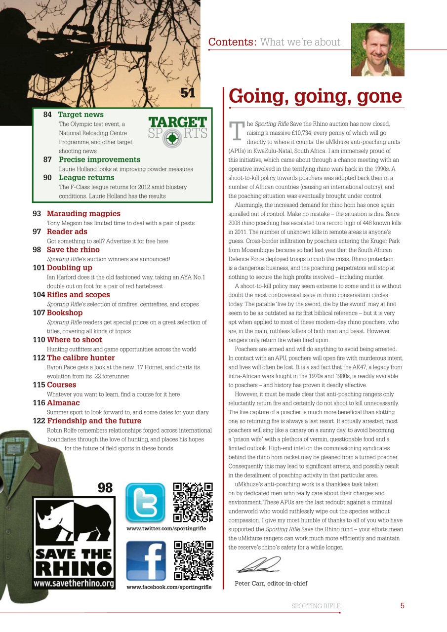 Sporting Rifle Preview Pages