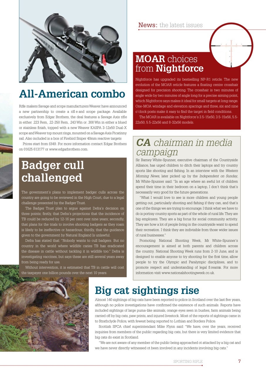 Sporting Rifle Preview Pages