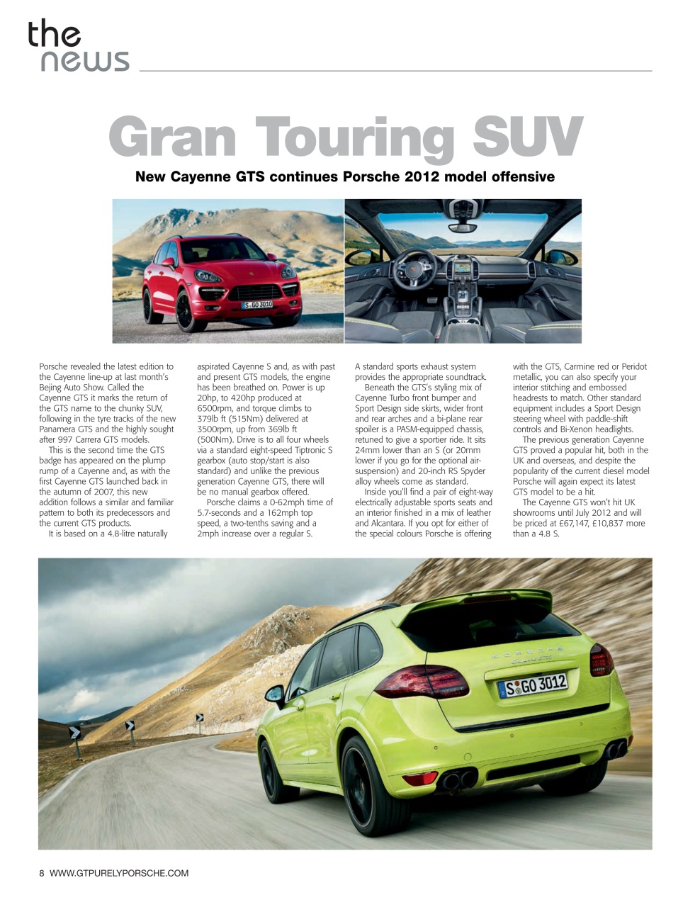 GT Porsche Preview Pages