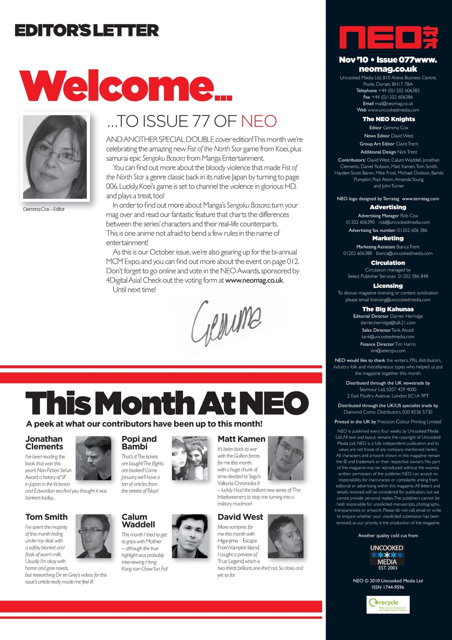 NEO Magazine Preview Pages