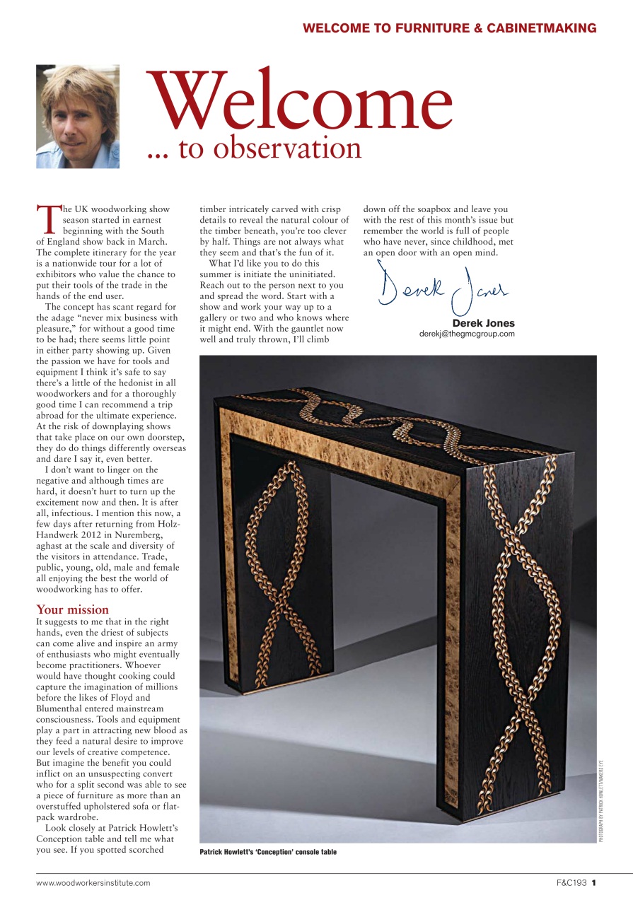 Furniture & Cabinetmaking Preview Pages