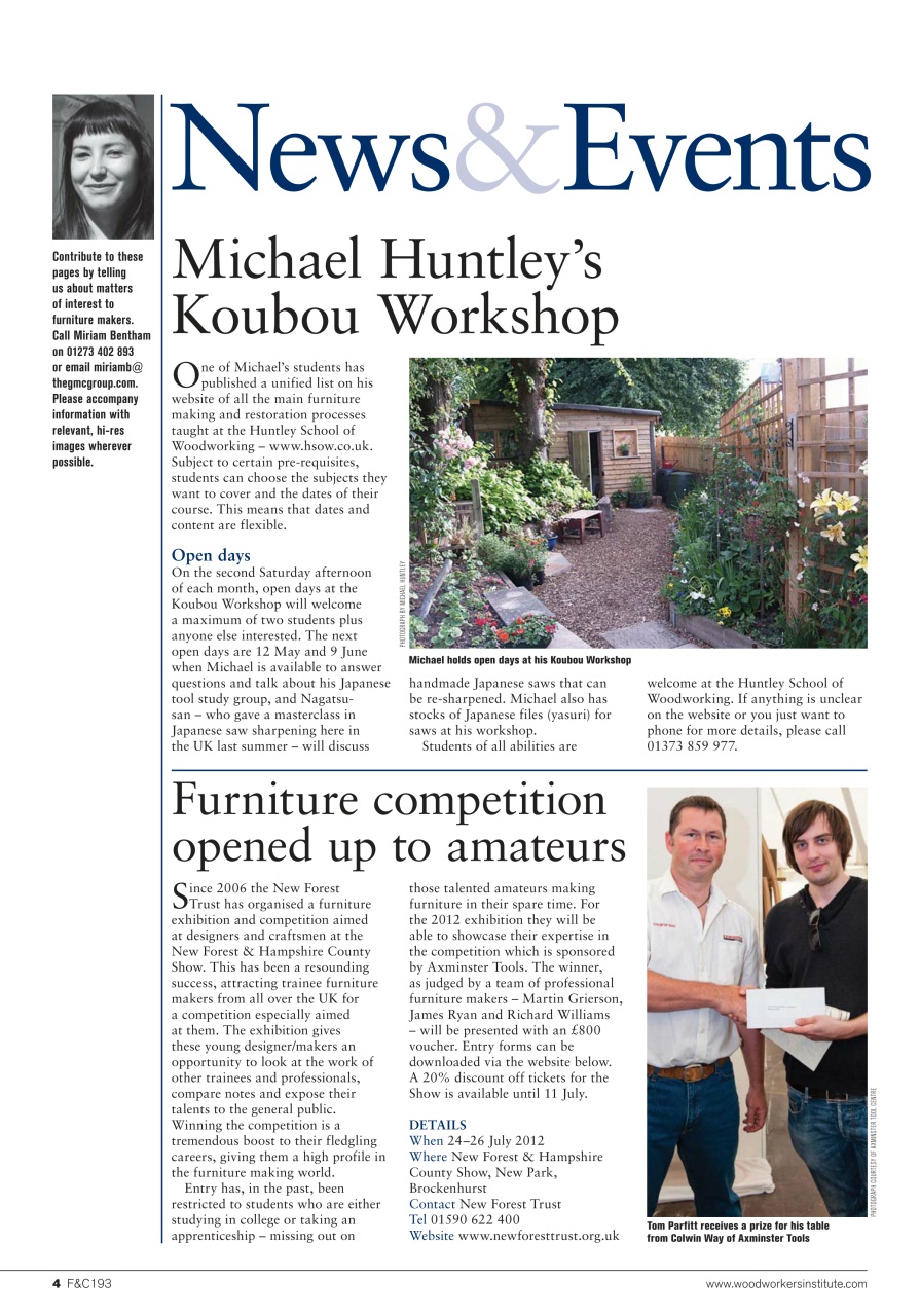 Furniture & Cabinetmaking Preview Pages