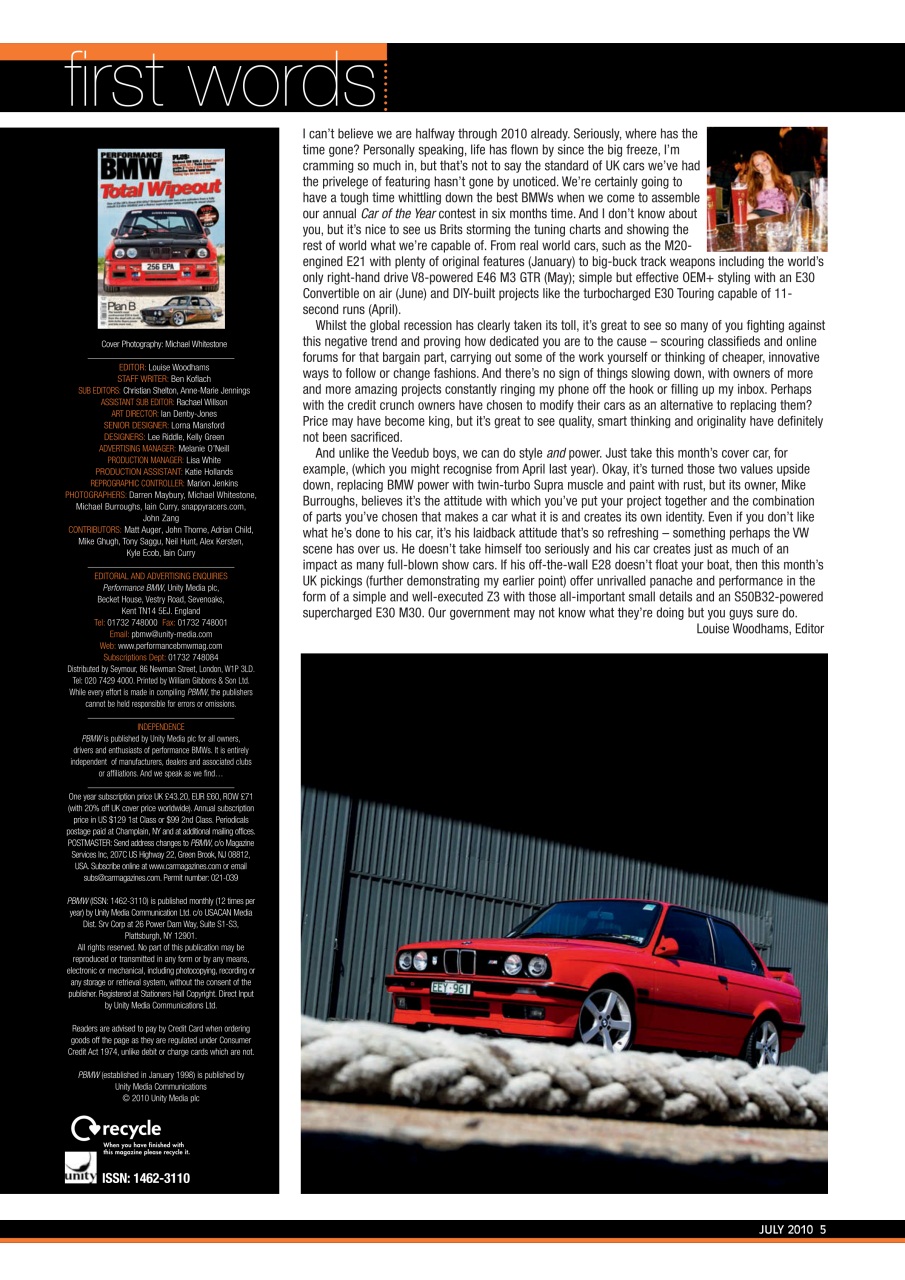 Performance BMW Preview Pages
