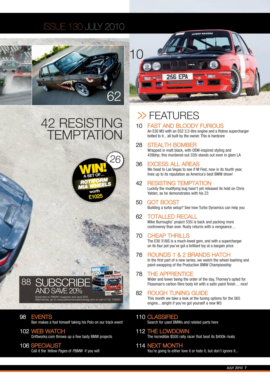 Performance BMW Preview Pages