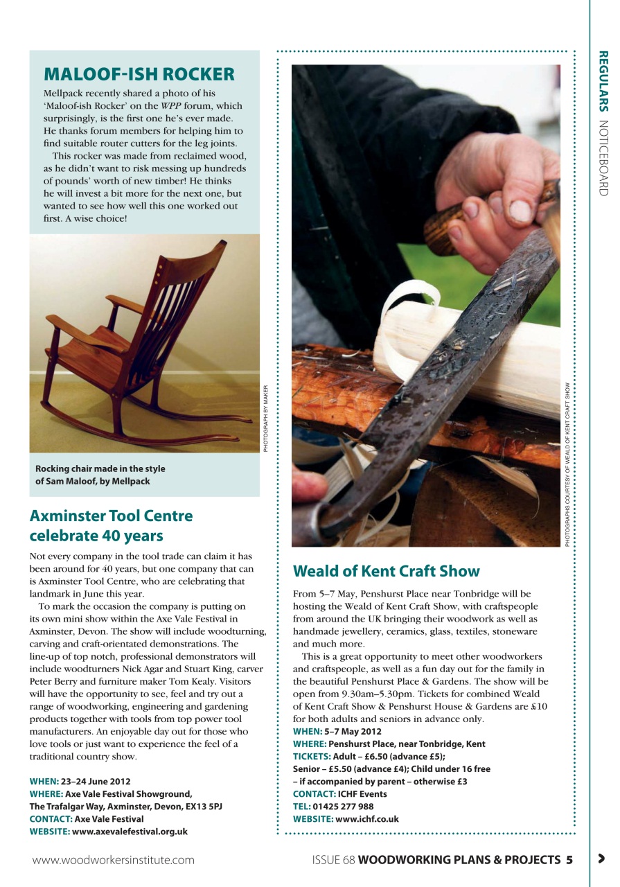 Woodworking Crafts Magazine Preview Pages