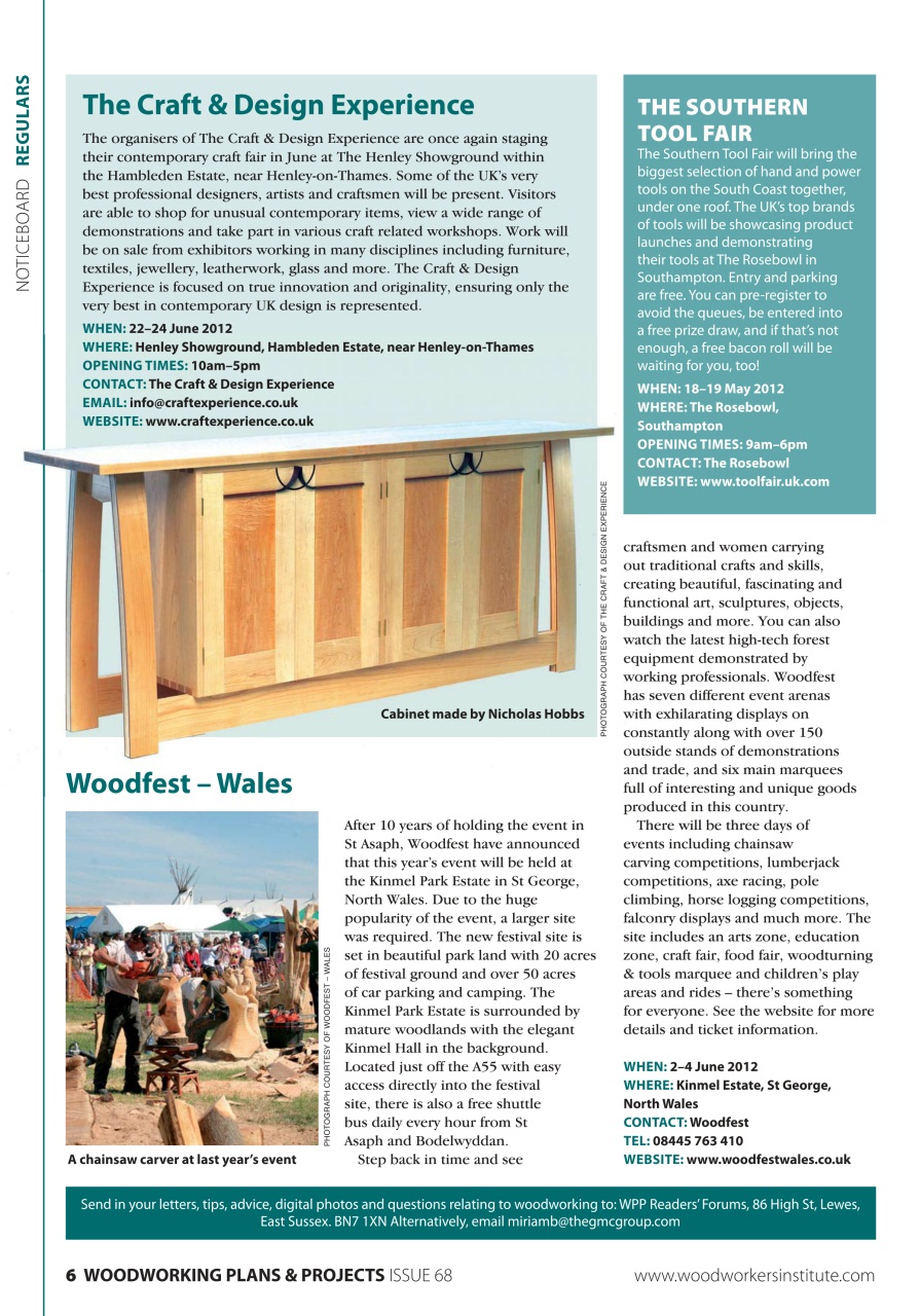 Woodworking Crafts Magazine Preview Pages