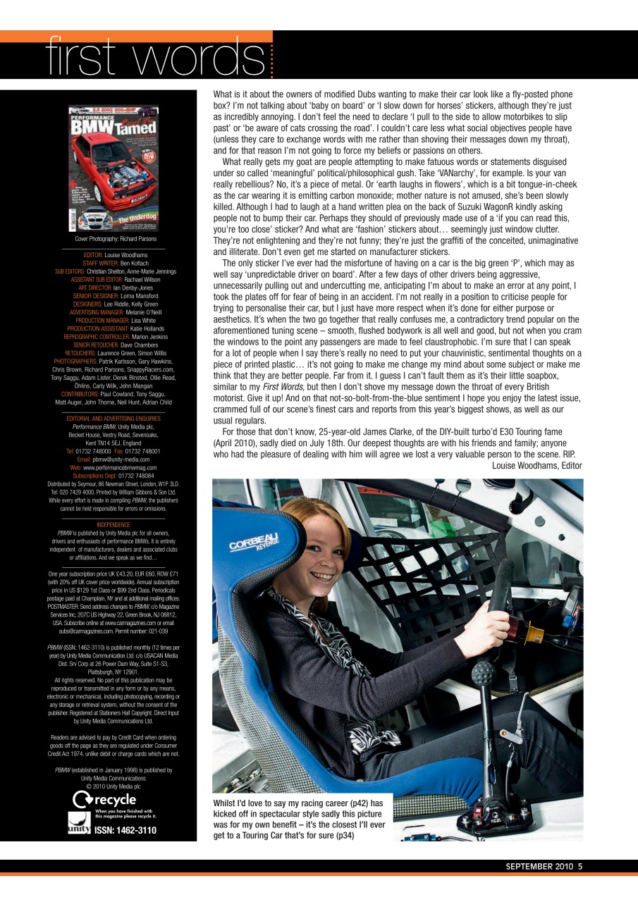 Performance BMW Preview Pages