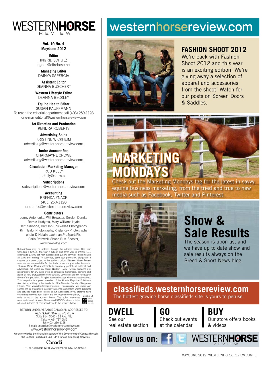 Western Horse Review Preview Pages