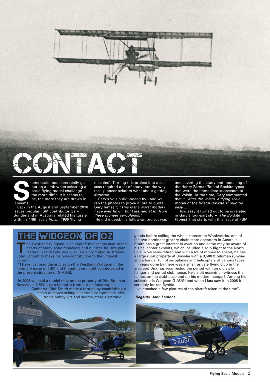 Flying Scale Models Preview Pages