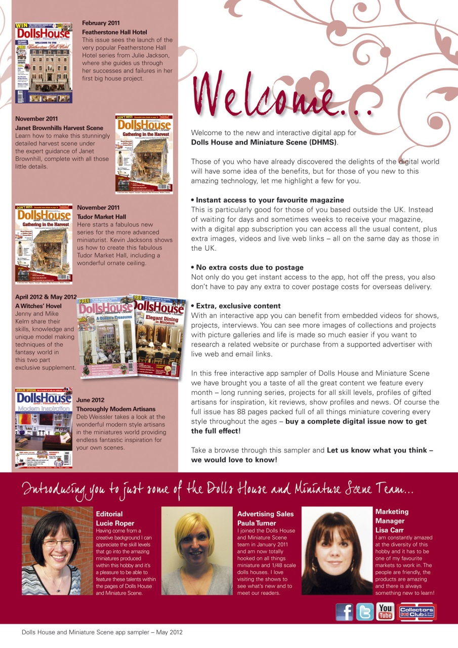 Dolls House and Miniature Scene Preview Pages