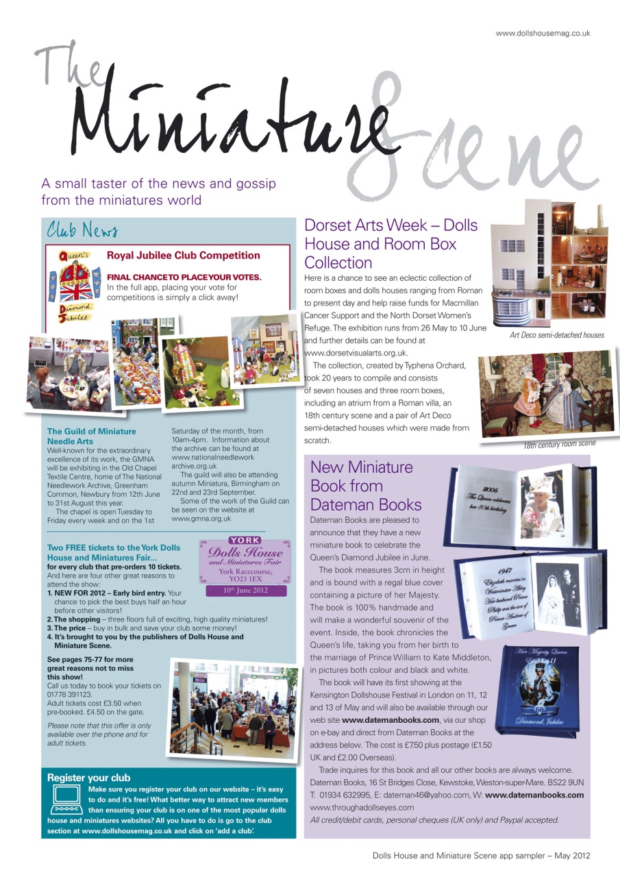 Dolls House and Miniature Scene Preview Pages