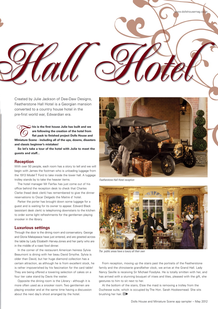 Dolls House and Miniature Scene Preview Pages