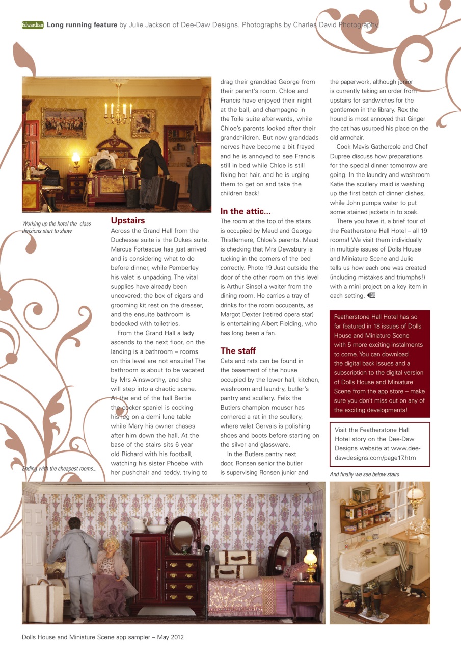 Dolls House and Miniature Scene Preview Pages