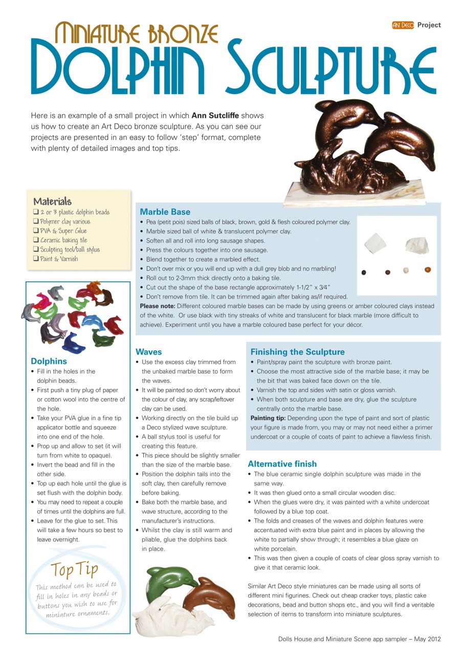 Dolls House and Miniature Scene Preview Pages