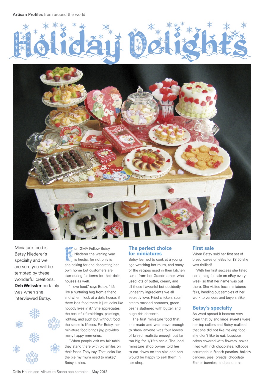 Dolls House and Miniature Scene Preview Pages