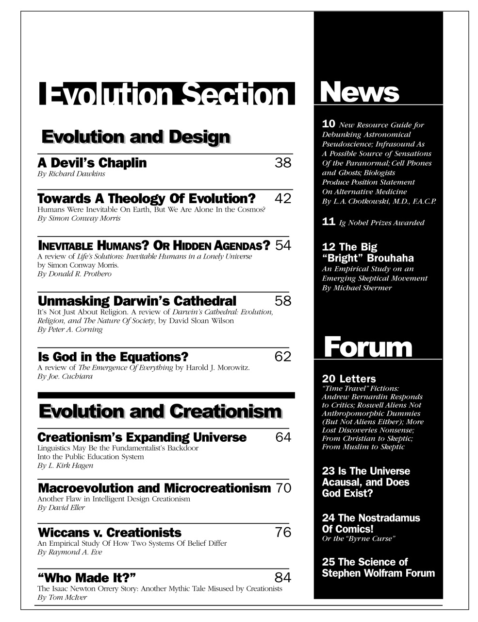 Skeptic Preview Pages