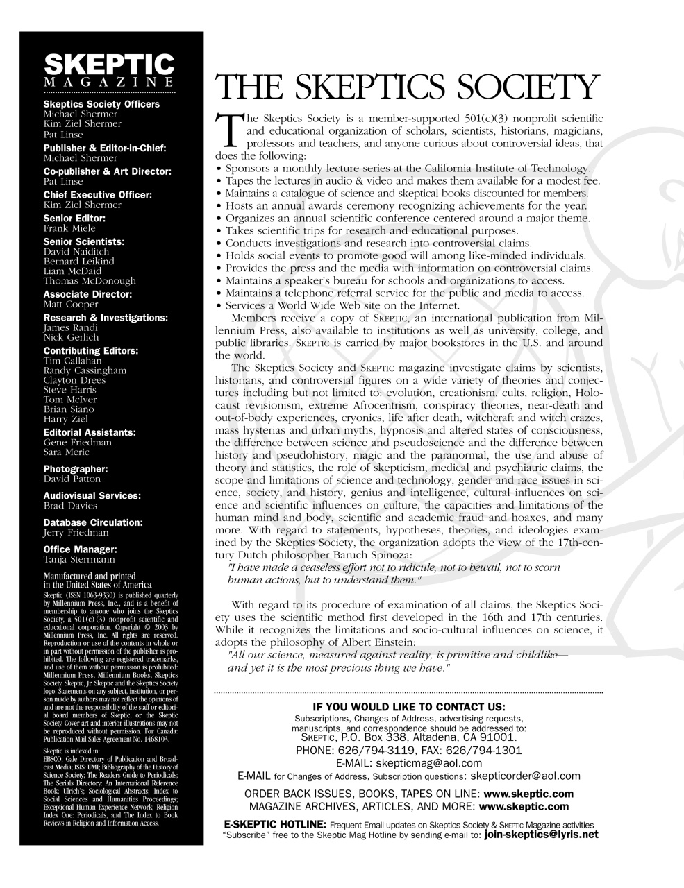 Skeptic Preview Pages