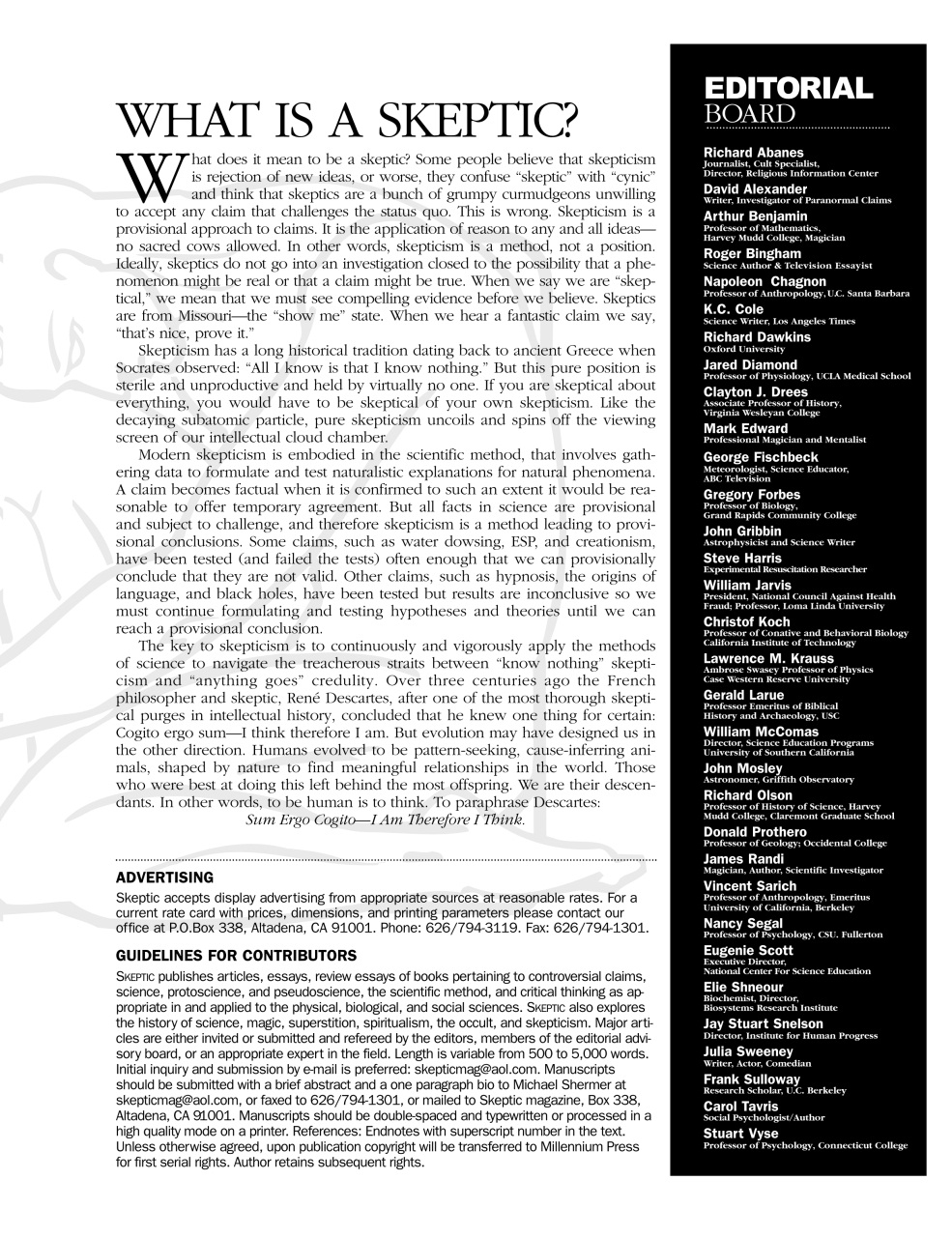 Skeptic Preview Pages