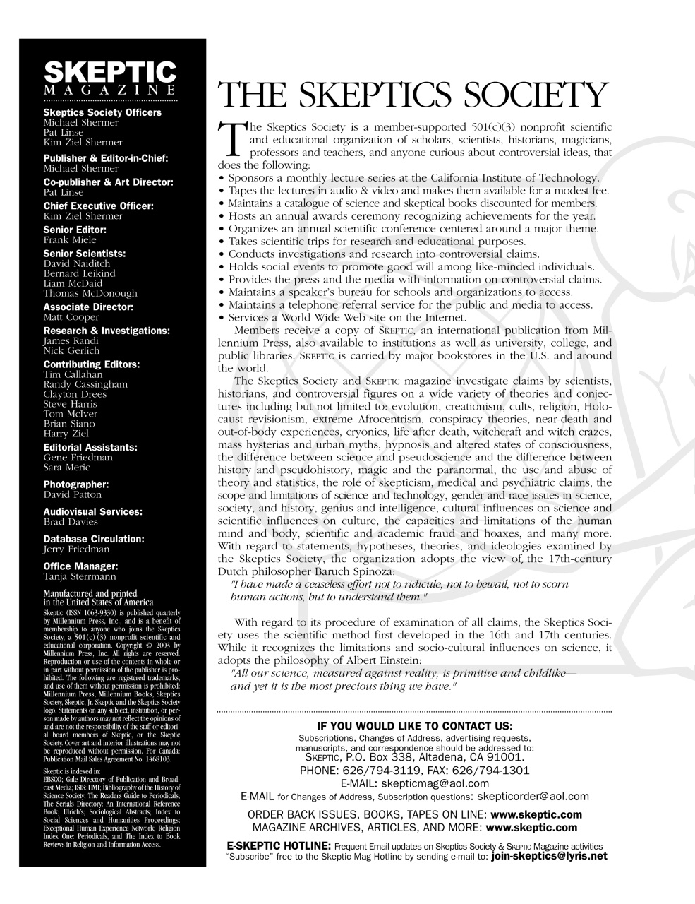 Skeptic Preview Pages