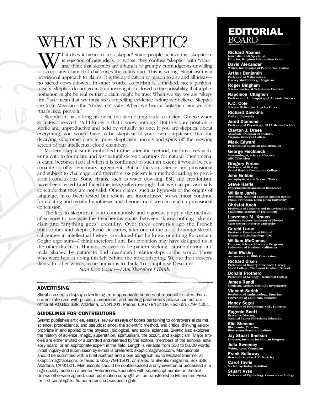 Skeptic Preview Pages