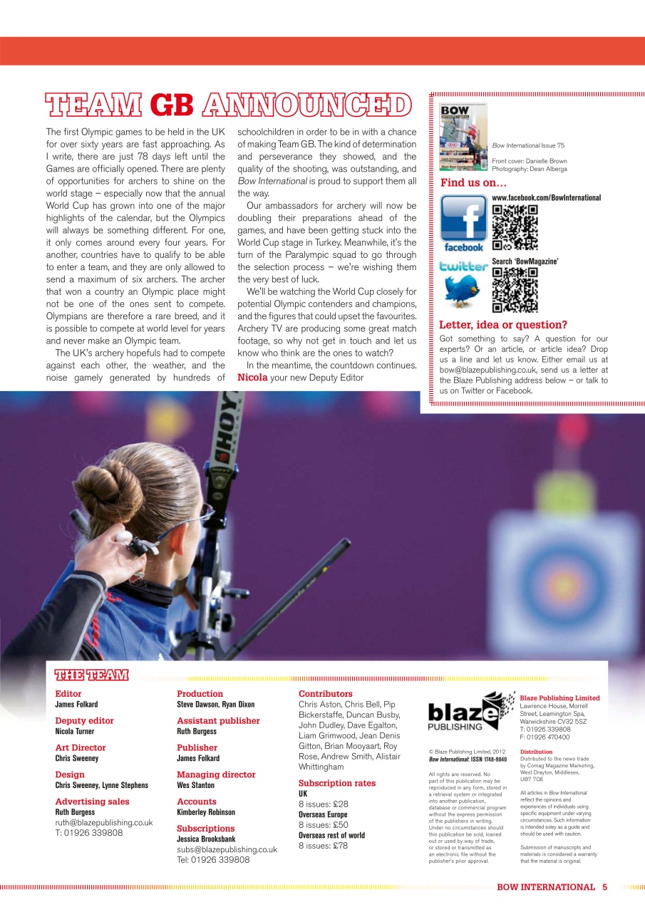 Bow International Preview Pages