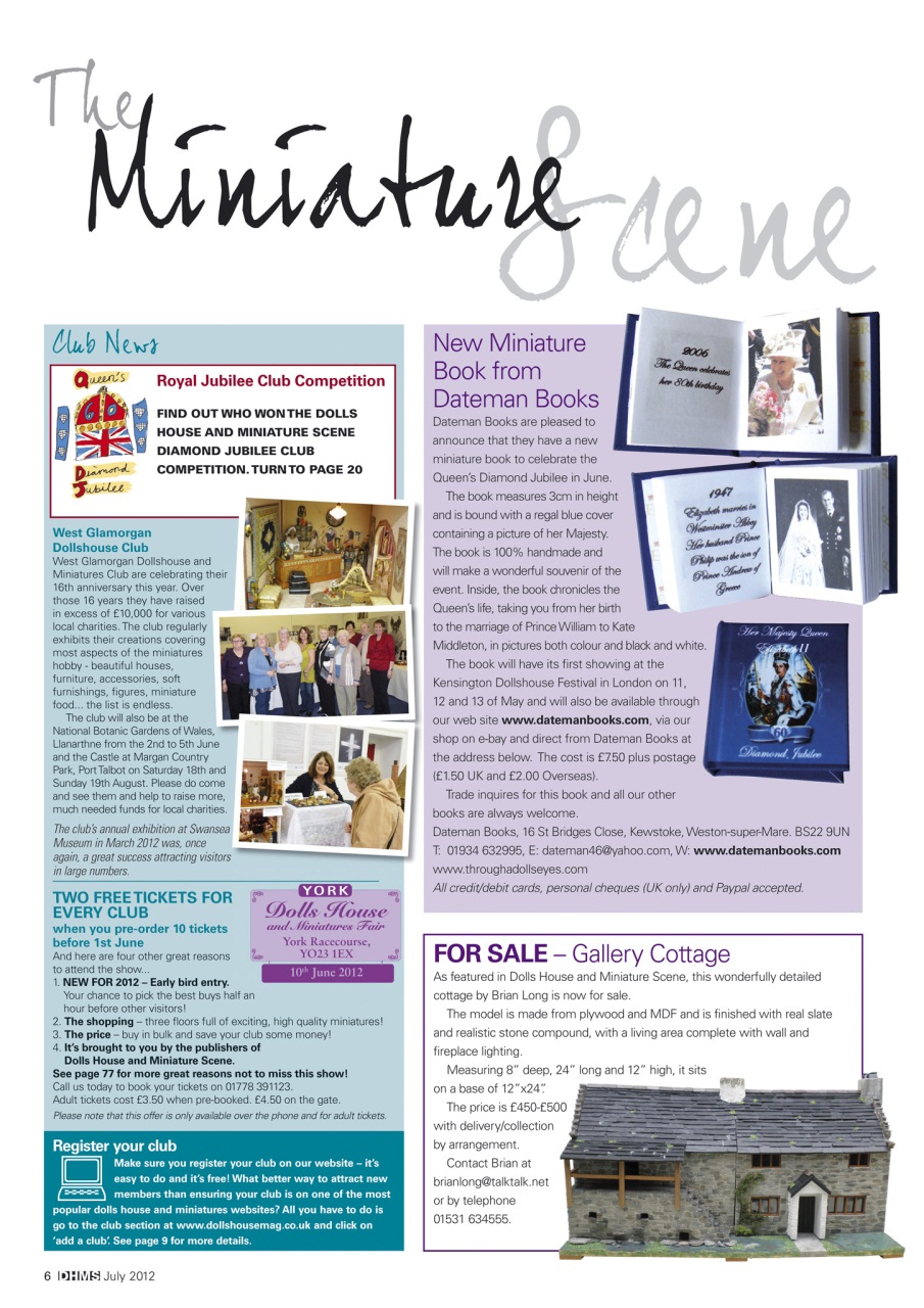 Dolls House and Miniature Scene Preview Pages