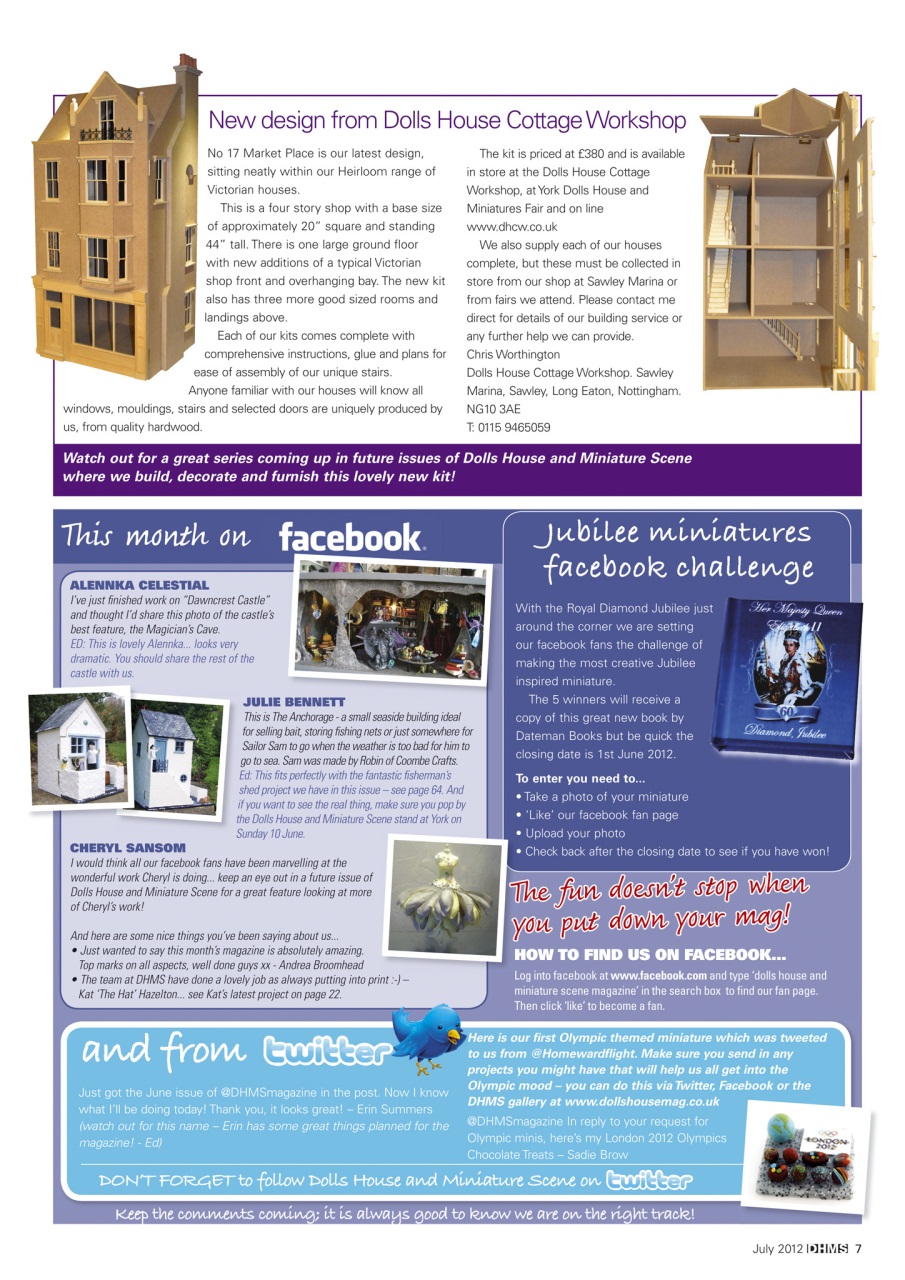 Dolls House and Miniature Scene Preview Pages